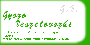 gyozo veszelovszki business card